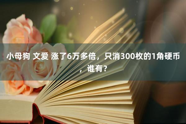 小母狗 文爱 涨了6万多倍，只消300枚的1角硬币，谁有？