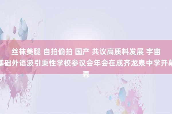 丝袜美腿 自拍偷拍 国产 共议高质料发展 宇宙基础外语汲引秉性学校参议会年会在成齐龙泉中学开幕