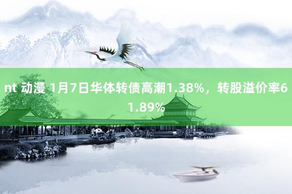 nt 动漫 1月7日华体转债高潮1.38%，转股溢价率61.89%