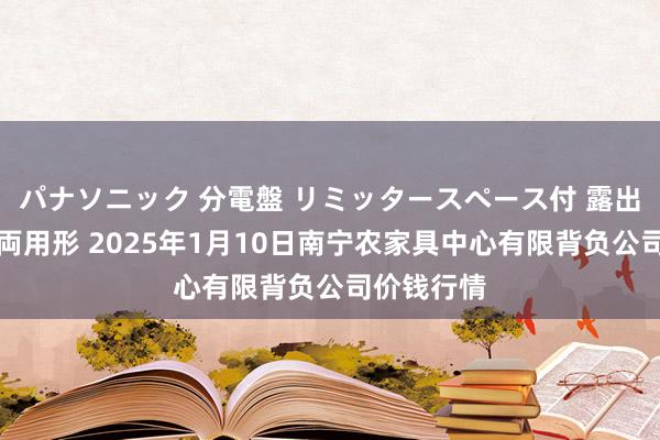 パナソニック 分電盤 リミッタースペース付 露出・半埋込両用形 2025年1月10日南宁农家具中心有限背负公司价钱行情