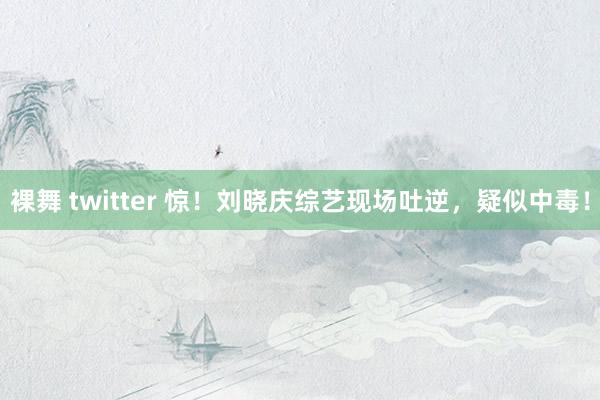 裸舞 twitter 惊！刘晓庆综艺现场吐逆，疑似中毒！