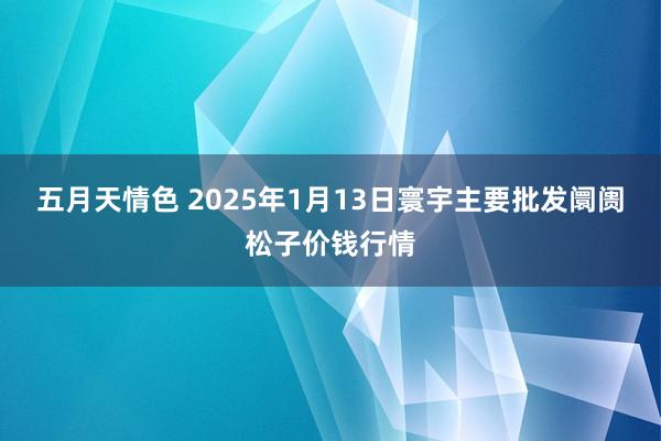 五月天情色 2025年1月13日寰宇主要批发阛阓松子价钱行情