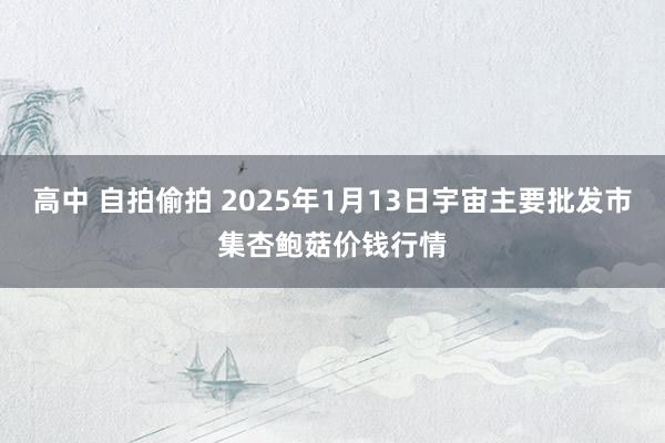 高中 自拍偷拍 2025年1月13日宇宙主要批发市集杏鲍菇价钱行情