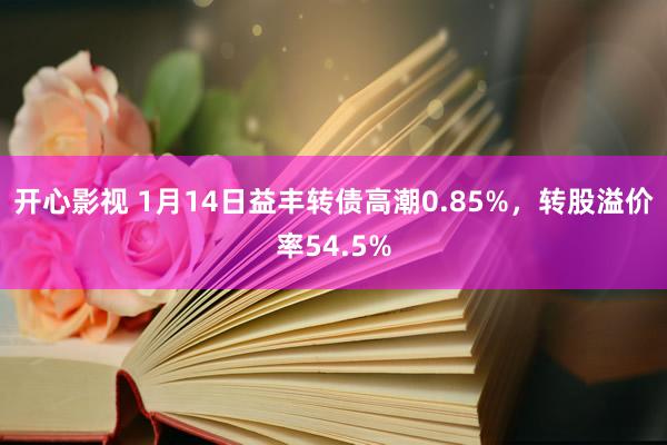 开心影视 1月14日益丰转债高潮0.85%，转股溢价率54.5%