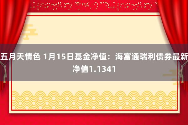 五月天情色 1月15日基金净值：海富通瑞利债券最新净值1.1341